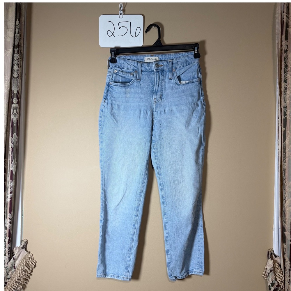 Madewell The Perfect Vintage Jean Light Wash Straight Leg Denim MC490 26P